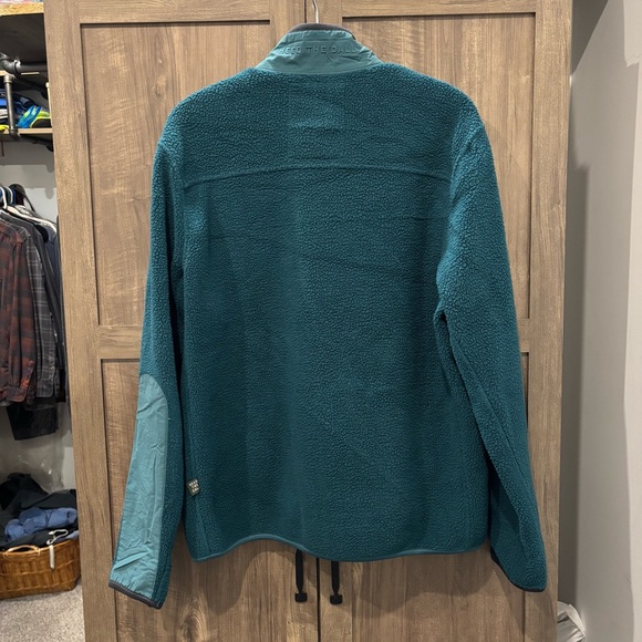 Howler Bros Chisos Fleece Jacket Sherpa Medium Teal - Picture 2 of 12